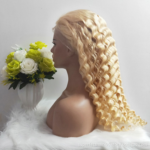 613 Lace Front Wigs Pre Plucked Hairline With Baby Hair Brazilian Virgin Human Hair 613 Wigs